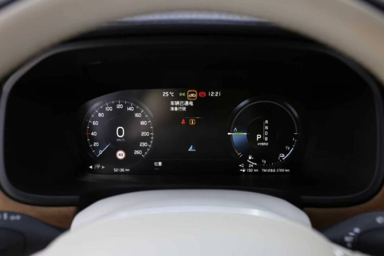 Used Volvo S90 New Energy 2019 T8 E-Drive Hybrid Honor Edition 3 Seats China VI Standard Odometer Close Up