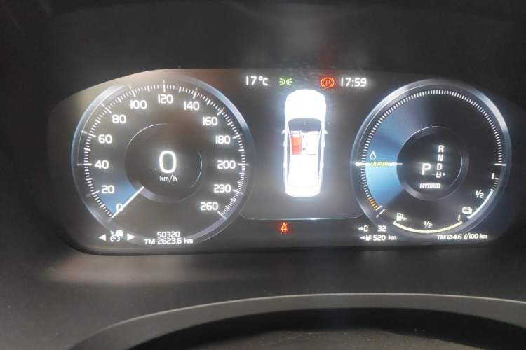 Used Volvo S90 New Energy 2021 T8 eDrive Hybrid Zhiyi Luxury Edition Odometer Close Up