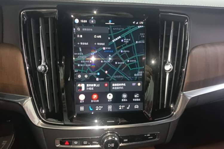 Used Volvo S90 New Energy 2022 T8 eDrive Hybrid Luxury Edition Audio And AC Panel
