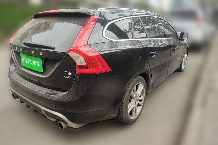 Used Volvo V60 2012 T6 AWD Personalized Sport Edition Rear Right 45 Deg