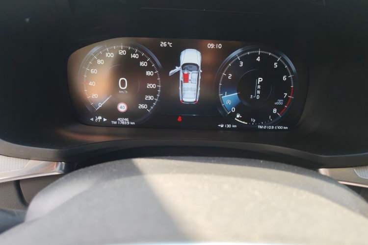 Used Volvo V60 2020 T5 Zhiyuan Luxury Edition Odometer Close Up