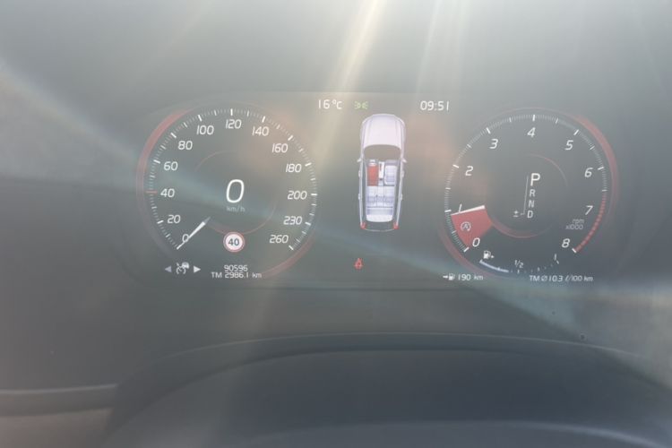 Used Volvo V90 2017 Cross Country T5 AWD Smart Range Edition Odometer Close Up