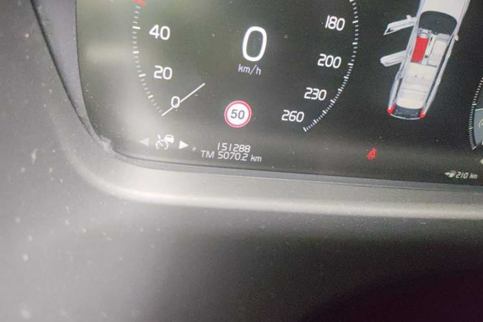 Used Volvo V90 2017 Cross Country T5 AWD Prestige Edition Odometer Close Up