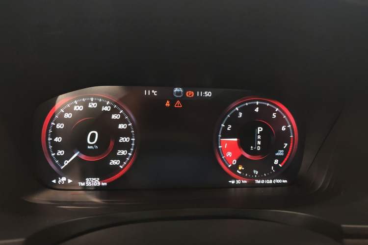 Used Volvo V90 2019 Cross Country T5 AWD Smart Range Version China V Standard Instrument Cluster