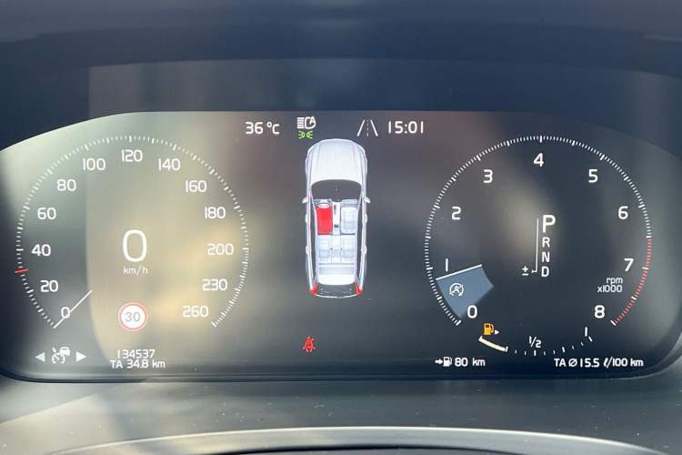 Used Volvo V90 2019 Cross Country T5 AWD Smart Range Version China V Standard Instrument Cluster