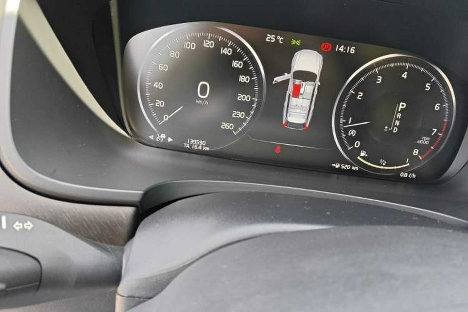 Used Volvo V90 2020 Cross Country T5 AWD Smart Range Edition Odometer Close Up