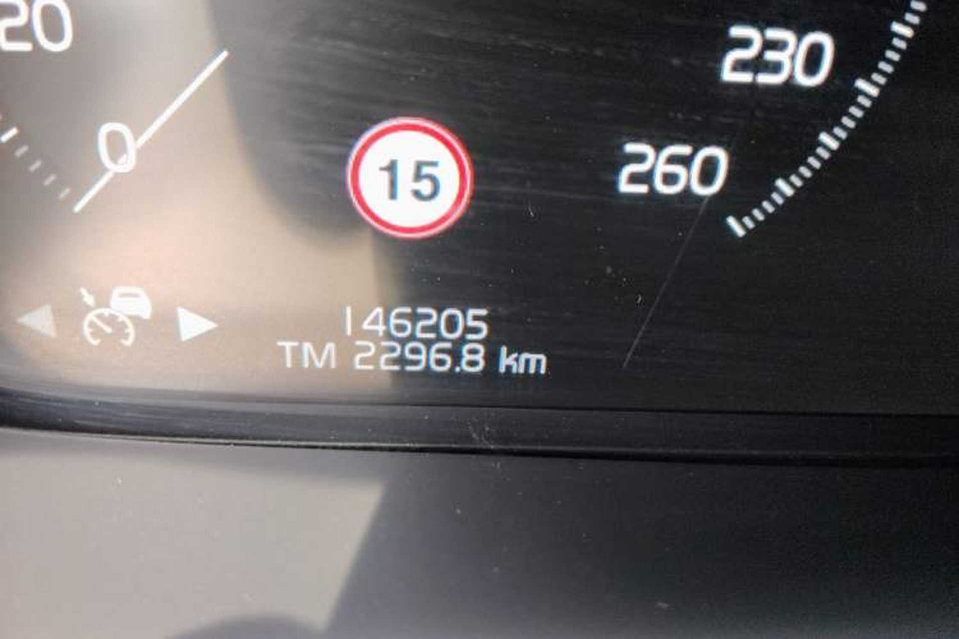 Used Volvo V90 2021 Cross Country B5 AWD Smart Range Edition Odometer Close Up