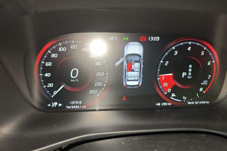 Used Volvo XC40 2020 T4 Four-Wheel Drive Smart Luxury Edition Instrument Cluster
