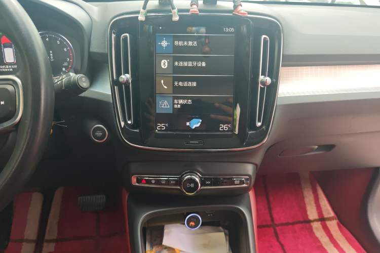 Used Volvo XC40 2021 T4 Four-Wheel Drive Smart Luxury Edition Audio And AC Panel