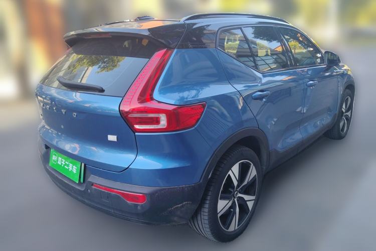 Used Volvo XC40 New Energy 2021 P8 Pure Electric All-Wheel Drive Smart Luxury Sport Edition Rear Right 45 Deg
