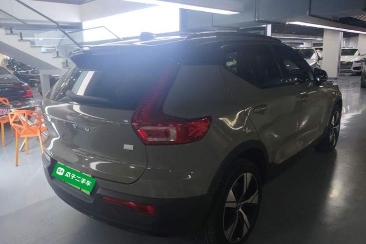 Used Volvo XC40 New Energy 2021 P8 Pure Electric All-Wheel Drive Smart Luxury Sport Edition Rear Right 45 Deg