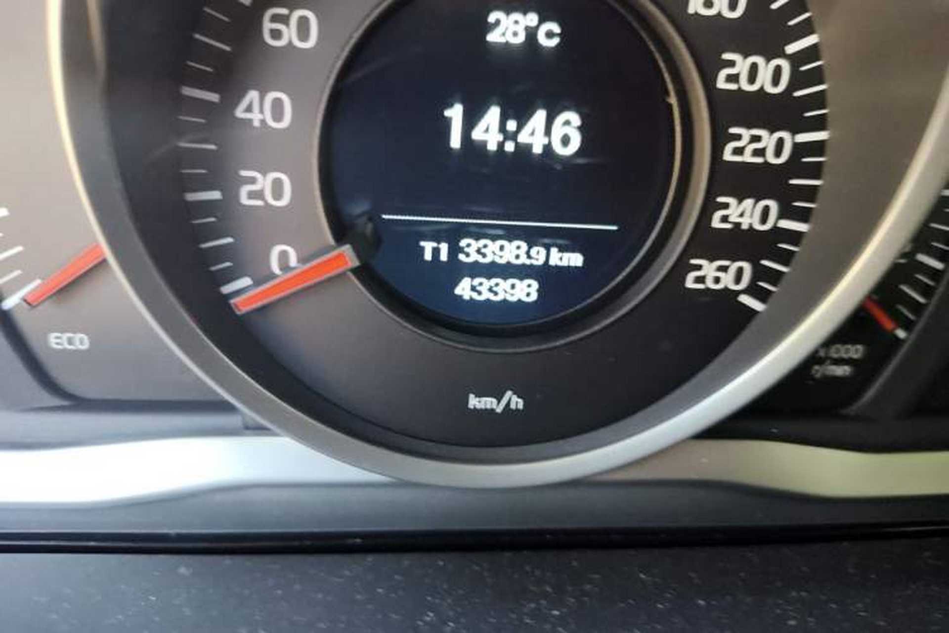 Used Volvo XC60 2015 T5 Smart Upgrade Model Odometer Close Up