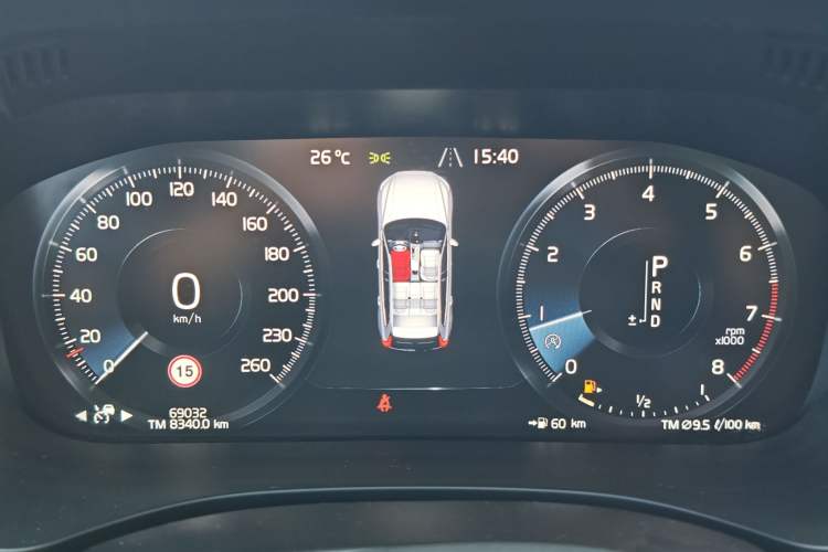 Used Volvo XC60 2019 T5 4x4 Zhiyuan Edition China VI Standard Instrument Cluster