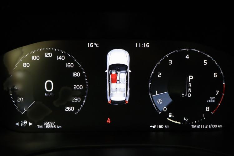 Used Volvo XC60 2019 T5 4x4 Smart & Dynamic Sport Edition China VI Standard Instrument Cluster