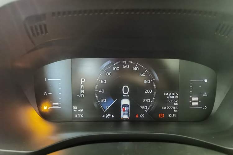 Used Volvo XC60 2019 T5 4x4 Smart Edition China VI Standard Odometer Close Up