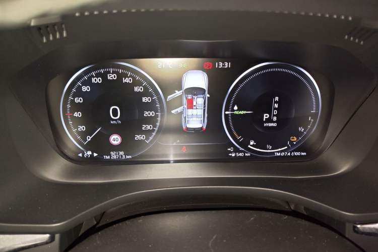 Used Volvo XC60 New Energy 2019 T8 E-Drive Hybrid Prestige Luxury Version China V Standard Instrument Cluster