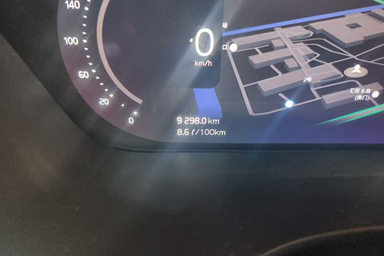 Used Volvo XC60 New Energy 2023 T8 Plug-in Hybrid Long-Range All-Wheel Drive Smart Luxury Edition Odometer Close Up