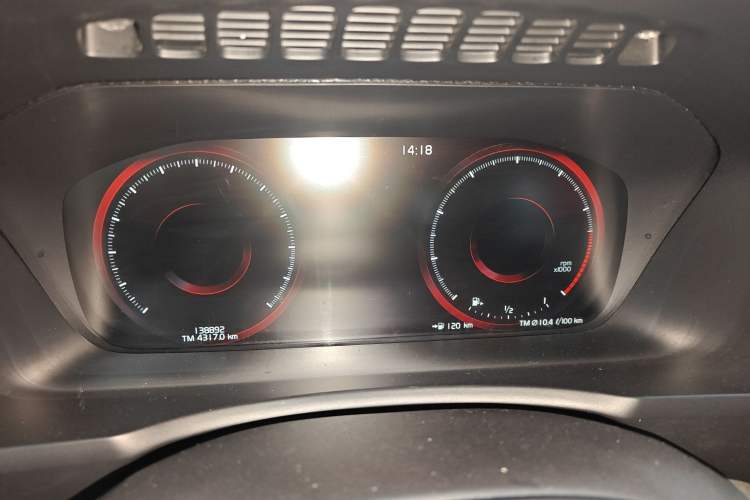 Used Volvo XC90 2017 T6 Zhiyi Edition 5-seater Odometer Close Up