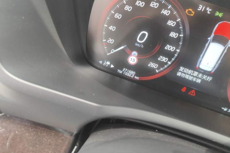 Used Volvo XC90 2017 T6 Zhiyi Edition 7-seater Odometer Close Up