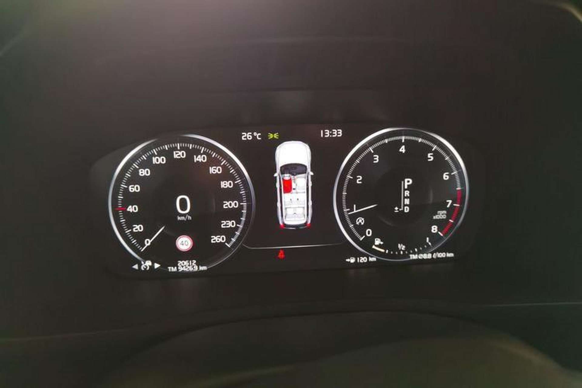 Used Volvo XC90 2019 T5 Zhiyi Edition 7-Seater China VI Instrument Cluster