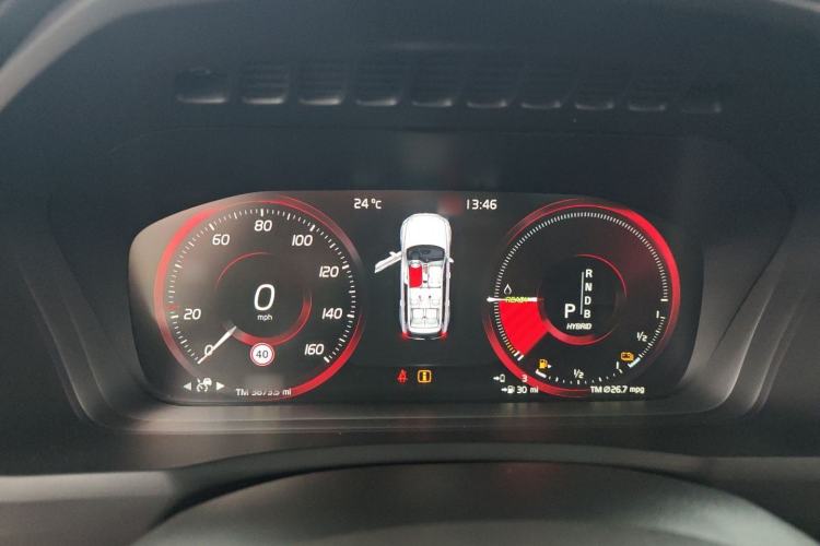 Used Volvo XC90 New Energy 2019 E-Drive Hybrid T8 Luxury Edition 7-Seater China V Standard Instrument Cluster