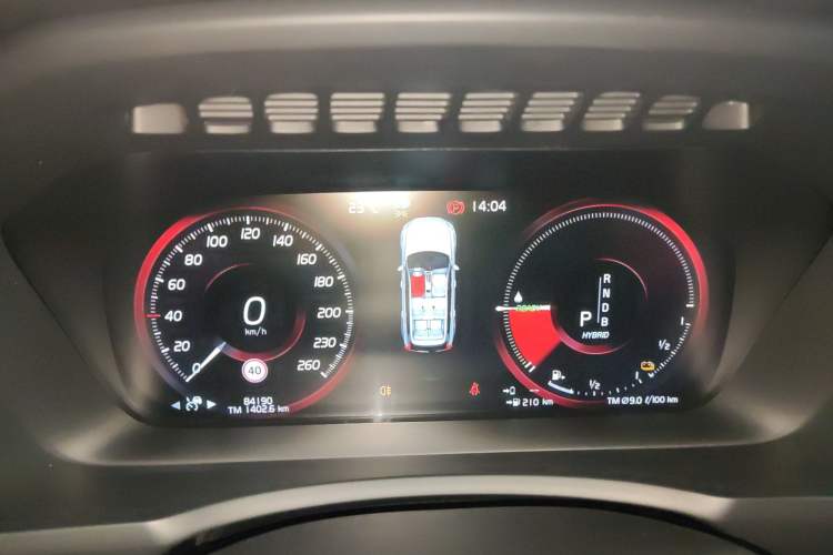 Used Volvo XC90 New Energy 2019 E-Drive Hybrid T8 Prestige 7-Seater China VI Standard Instrument Cluster