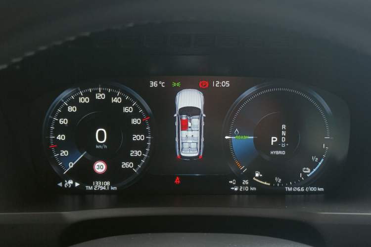 Used Volvo XC90 New Energy 2021 E-Drive Hybrid T8 Luxury Flagship 7-Seater Instrument Cluster