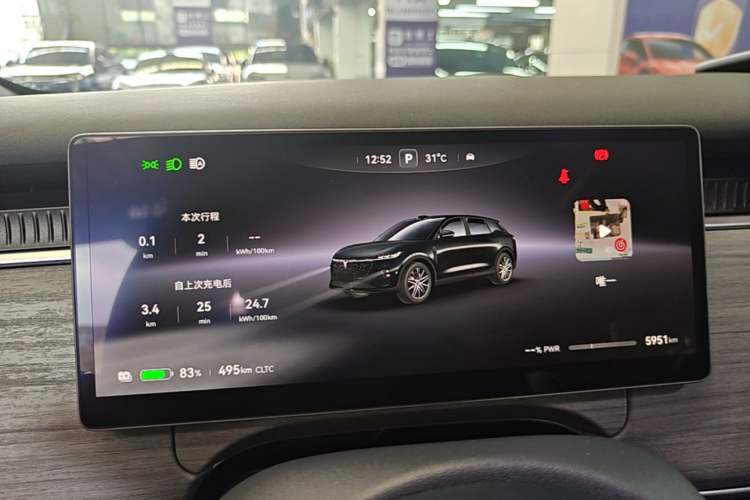 Used VOYAH COURAGE 2025 Model Four-Wheel-Drive Qiankun Edition Instrument Cluster