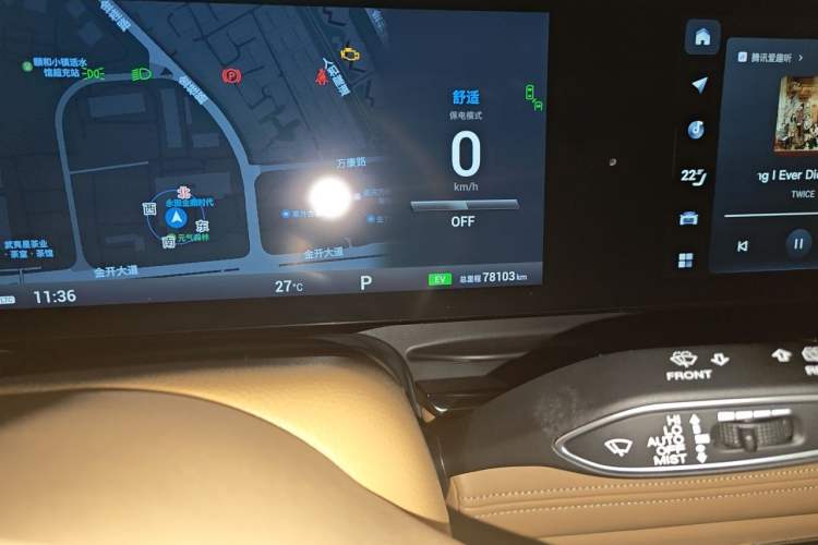 Used VOYAH Dream 2022 Low-Carbon Edition Dream+ Smart Enjoyment Package Odometer Close Up