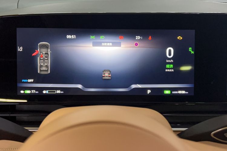 Used VOYAH Dream 2022 Low-Carbon Edition Dream+ Smart Enjoyment Package Odometer Close Up