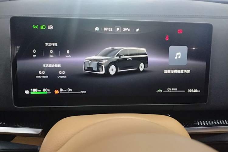 Used VOYAH Dream 2025 PHEV Four-Wheel Drive Prestige Qiankun Edition Instrument Cluster
