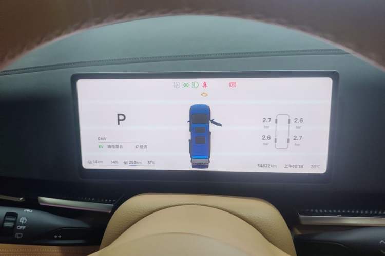 Used VOYAH Dream 2025 PHEV Four-Wheel Drive Prestige Kunpeng Edition Instrument Cluster