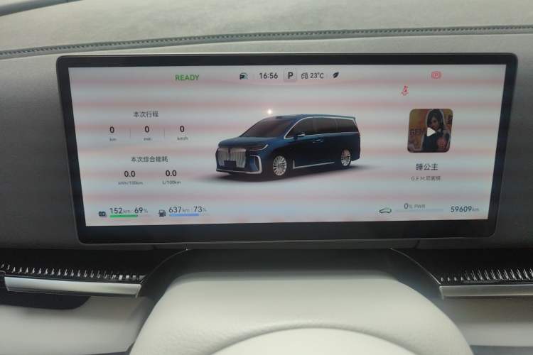 Used VOYAH Dream 2025 PHEV Four-Wheel-Drive Flagship Version – Qiankun Edition Instrument Cluster
