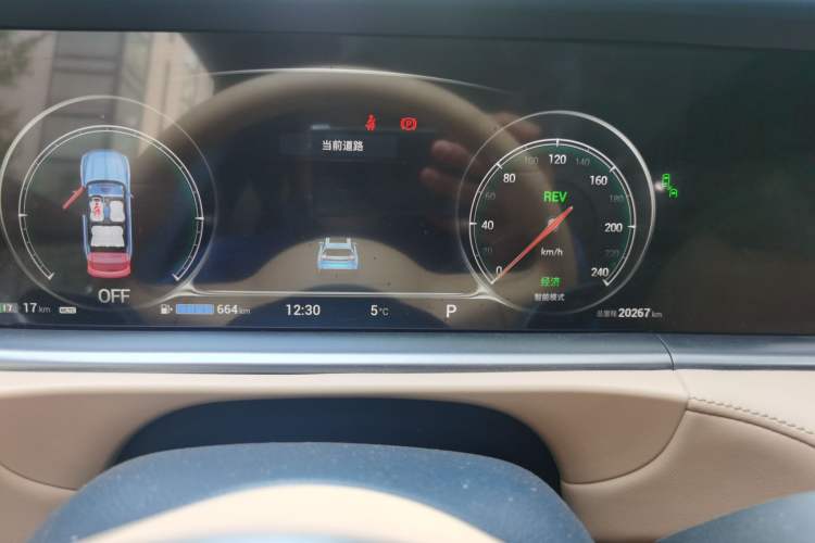 Used VOYAH FREE 2021 Four-Wheel Drive Standard Range-Extended Exclusive Luxury Package Odometer Close Up