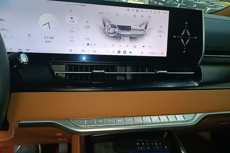 Used Wey Gaoshan 2023 Four-Wheel-Drive Executive Extended Version Audio And AC Panel