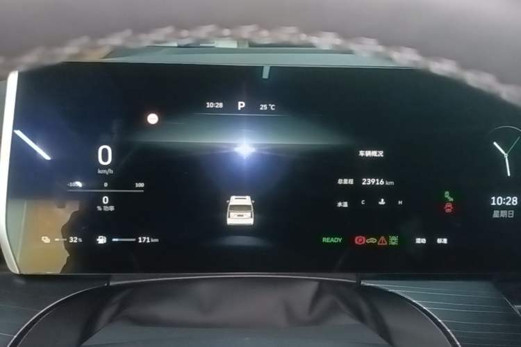Used Wey Gaoshan 2023 Four-Wheel-Drive Executive Extended Version Instrument Cluster