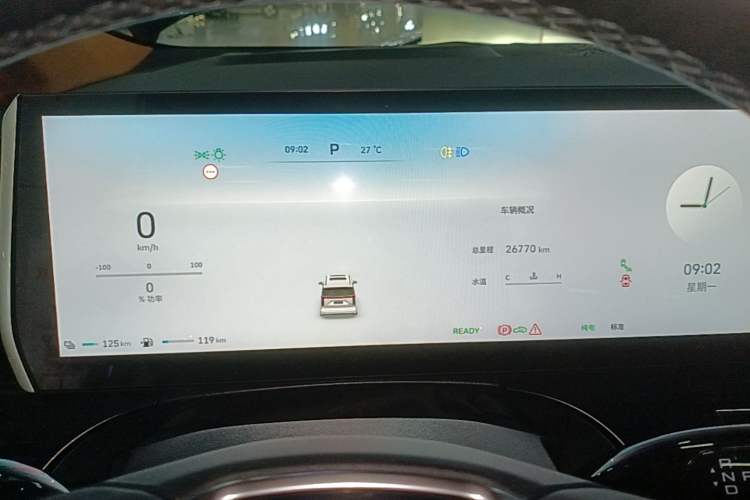 Used Wey Gaoshan 2023 Four-Wheel-Drive Executive Extended Version Instrument Cluster