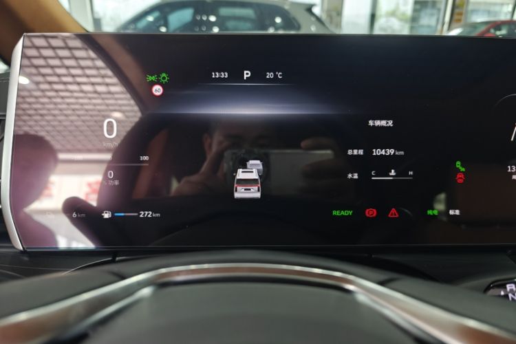 Used Wey Gaoshan 2023 Four-Wheel-Drive Executive Extended Version Odometer Close Up