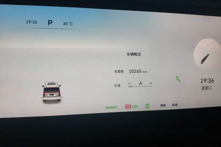 Used Wey Gaoshan 2023 Four-Wheel Drive Flagship Edition Odometer Close Up