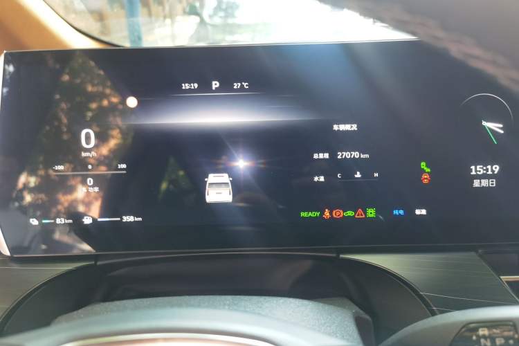 Used Wey Gaoshan 2023 Four-Wheel-Drive Executive Extended Version Odometer Close Up