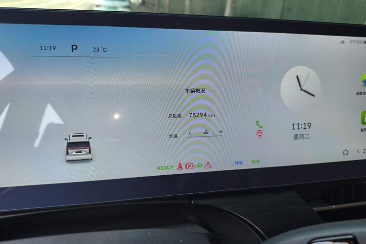 Used Wey Gaoshan 2023 Four-Wheel-Drive Executive Extended Version Odometer Close Up