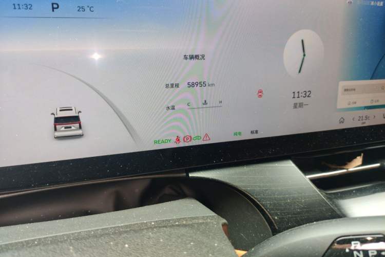 Used Wey Gaoshan 2023 Four-Wheel-Drive Executive Extended Version Odometer Close Up