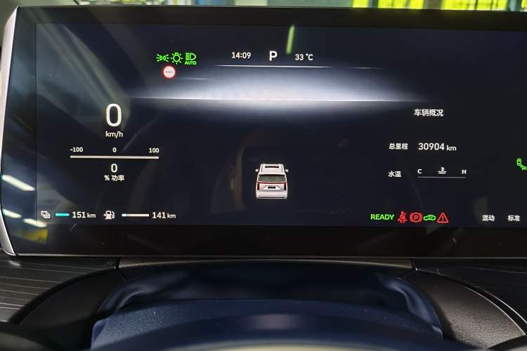Used Wey Gaoshan 2023 Four-Wheel-Drive Executive Extended Version Instrument Cluster
