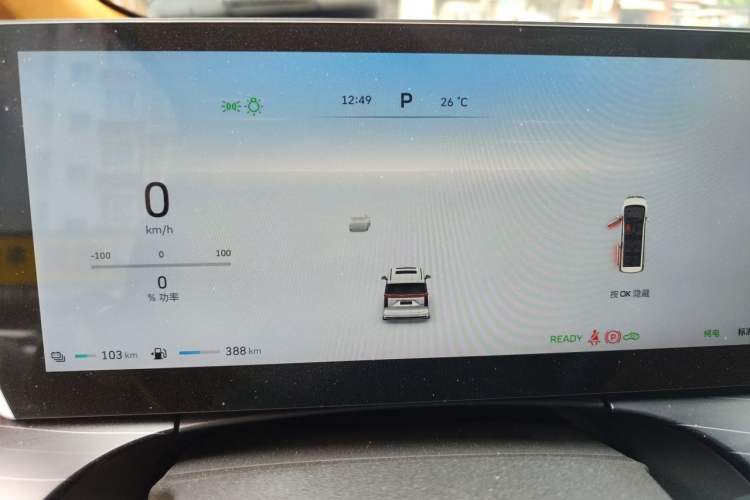 Used Wey Gaoshan 2023 Four-Wheel-Drive Executive Extended Version Instrument Cluster