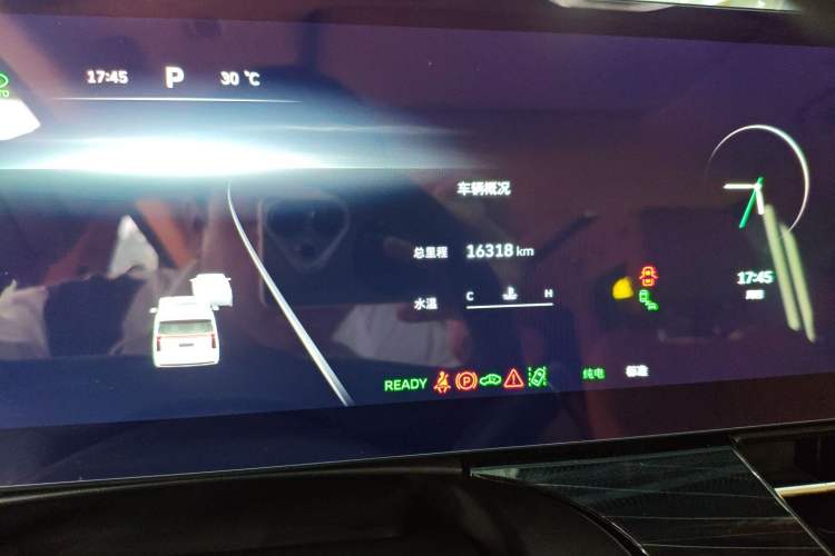 Used Wey Gaoshan 2023 Four-Wheel-Drive Executive Extended Version Odometer Close Up