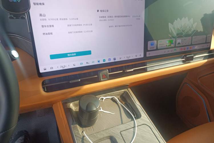 Used Wey Gaoshan 2025 Four-Wheel Drive Alpine 8 Audio And AC Panel