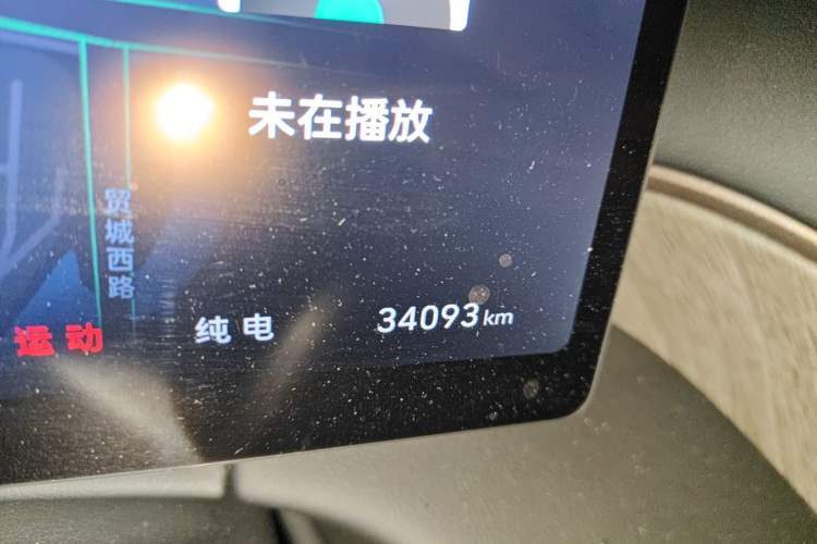 Used Wey Gaoshan 2025 Four-Wheel Drive Alpine 8 Odometer Close Up