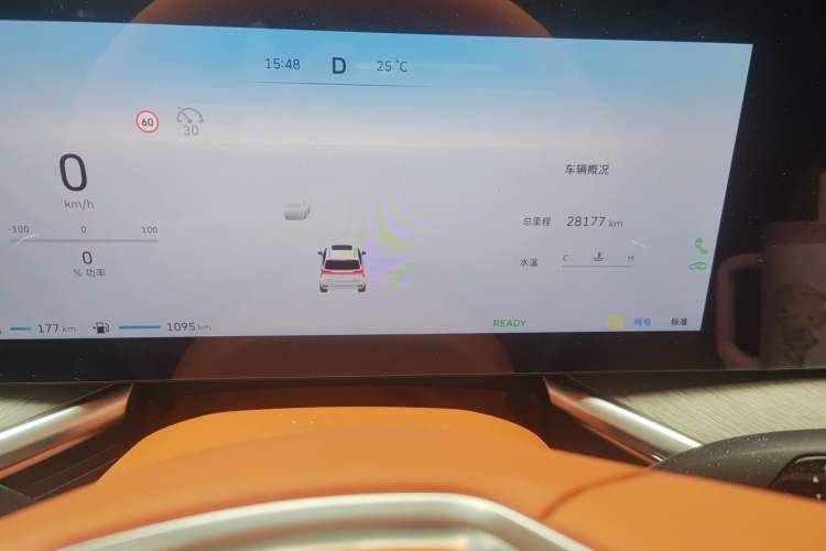 Used Wey Lanshan 2023 Four-Wheel Drive Ultra-Long Range Version Odometer Close Up
