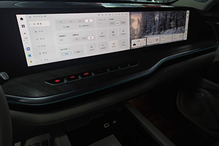 Used Wey Lanshan 2023 Four-Wheel Drive Ultra-Long Range Version Audio And AC Panel