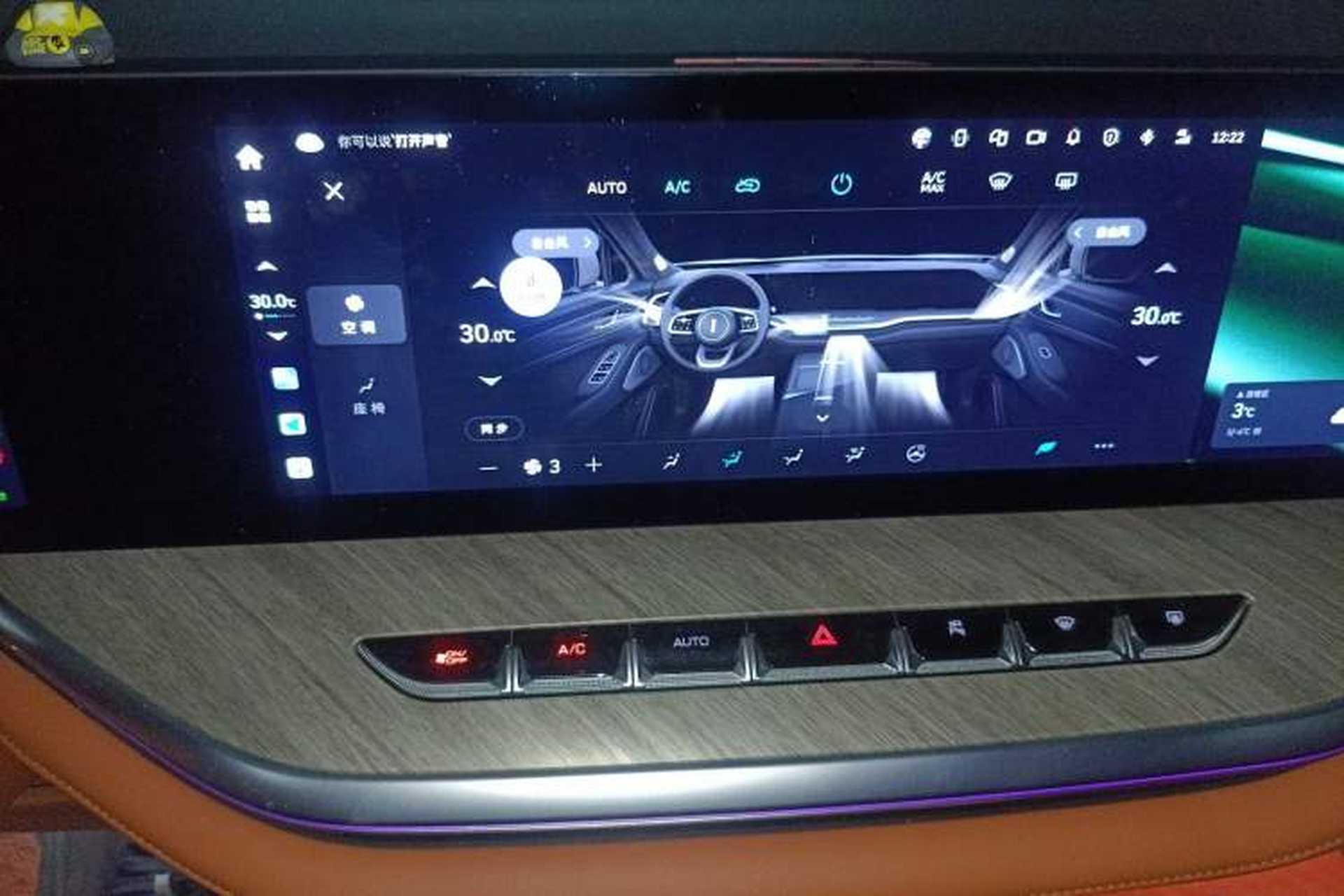 Used Wey Lanshan 2023 Four-Wheel Drive Ultra-Long Range Version Audio And AC Panel